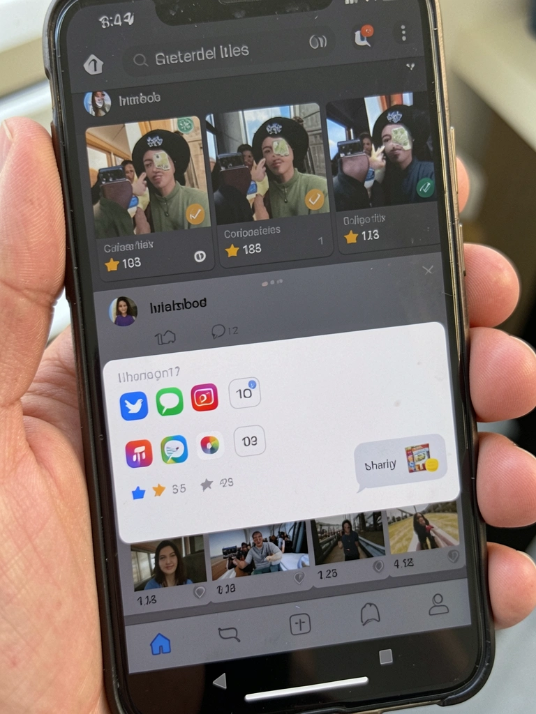 Tela do TikTok mostrando navegação para perfil de usuário.