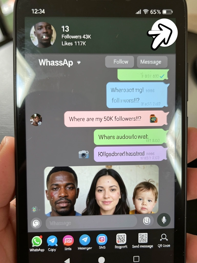 Ícone de compartilhamento no canto superior direito de uma interface.