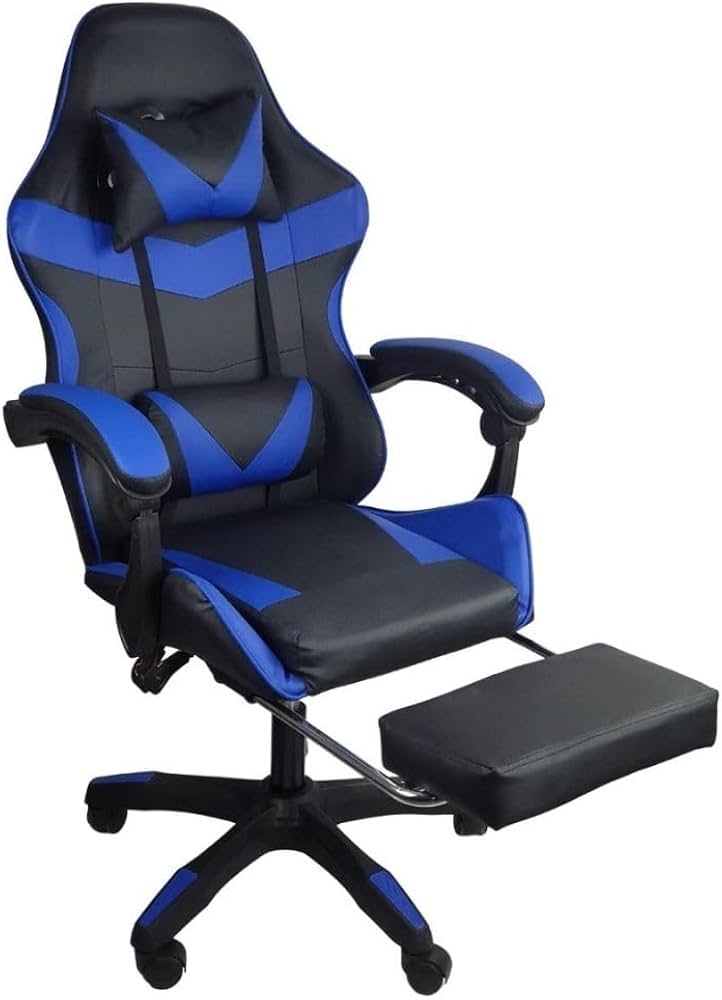 cadeira gamer azul barata