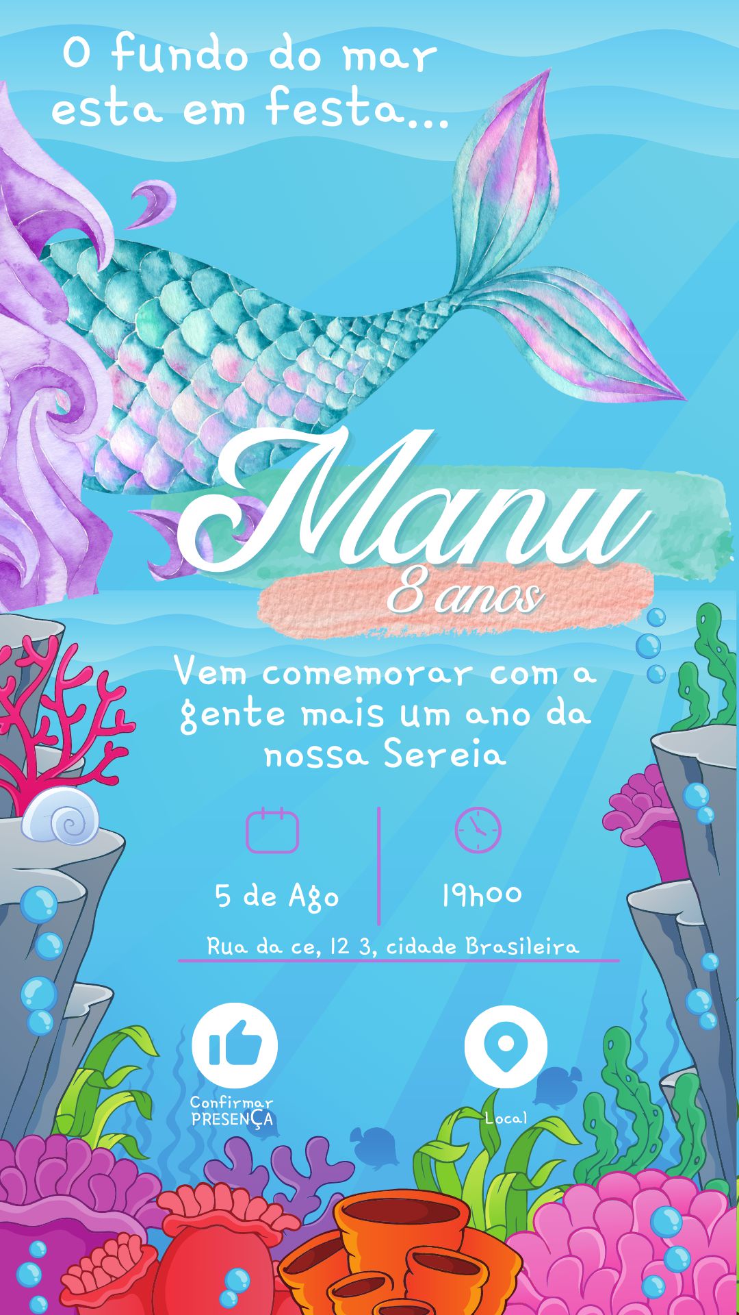 convite de 15 anos virtual whatsapp