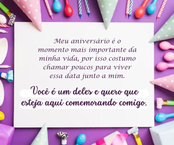 convite de aniversário para amigos whatsapp