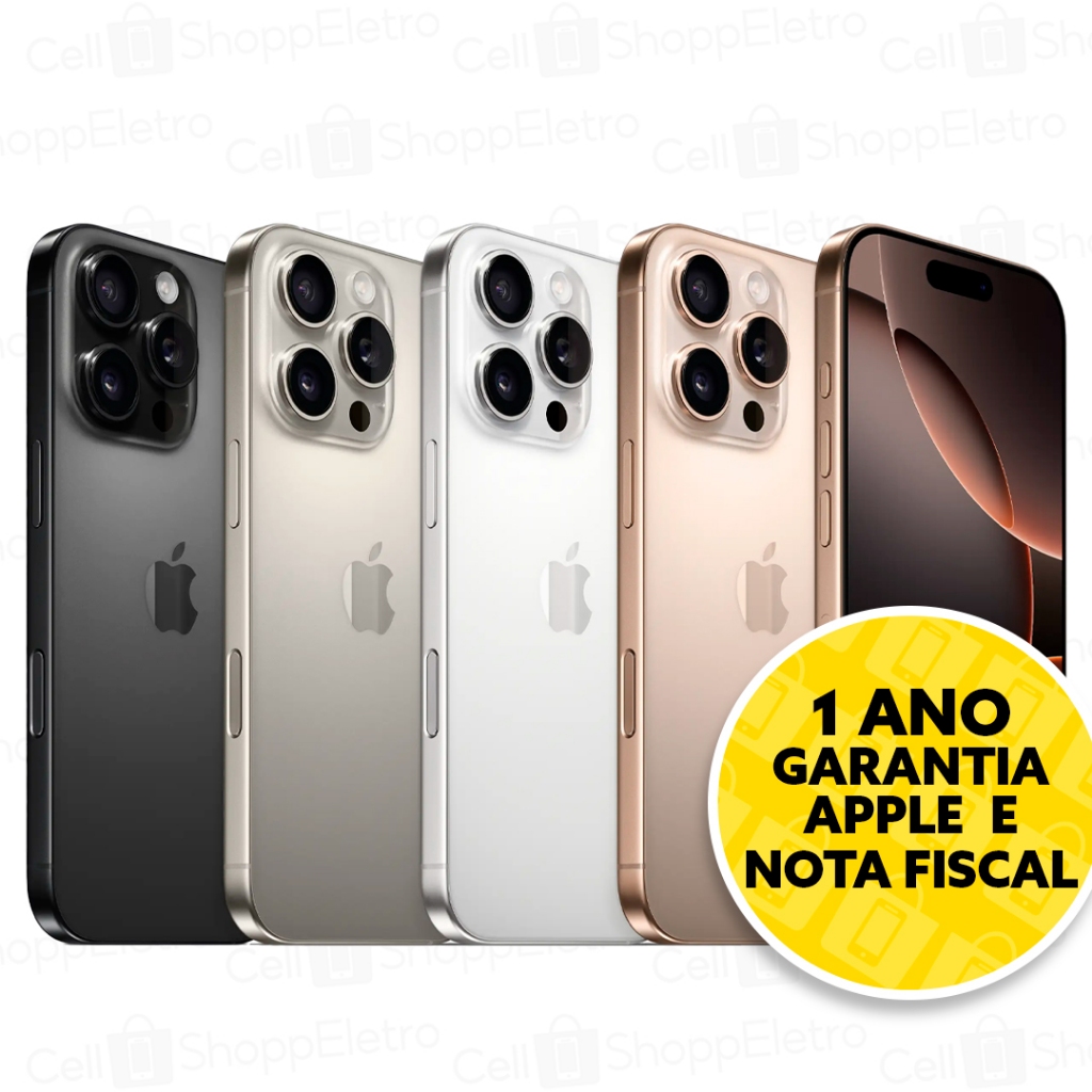iPhone 16 Pro Max titânio branco