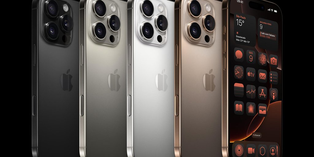 iPhone 16 Pro Max acabamento titânio