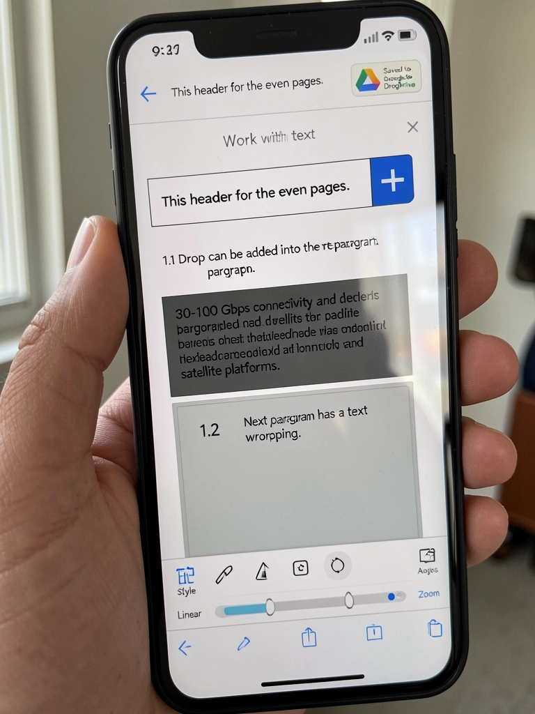 Interface do Lumin PDF exibindo um documento aberto no Google Drive