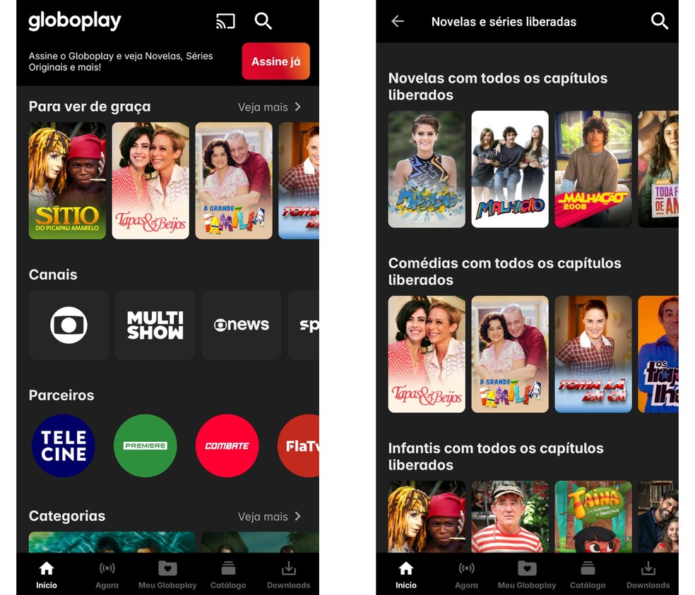 melhores apps de filmes gratuitos