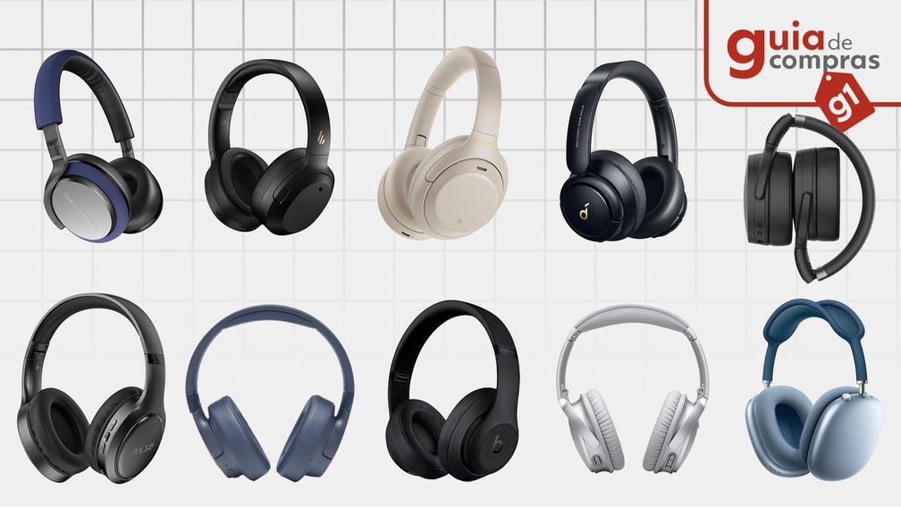fone over-ear cancelamento de ruído