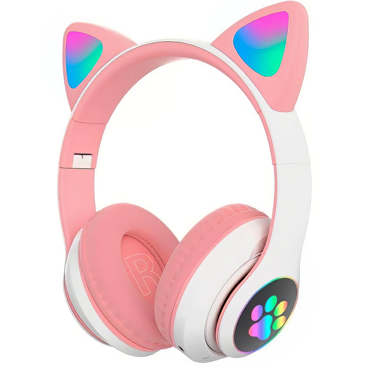 fone de ouvido orelha de gato led