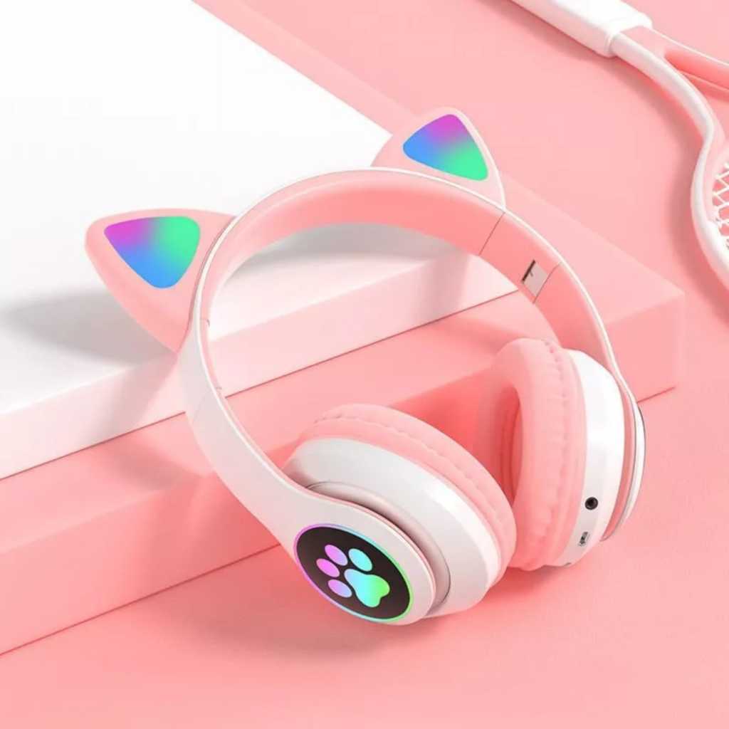 headset gamer orelha de gato