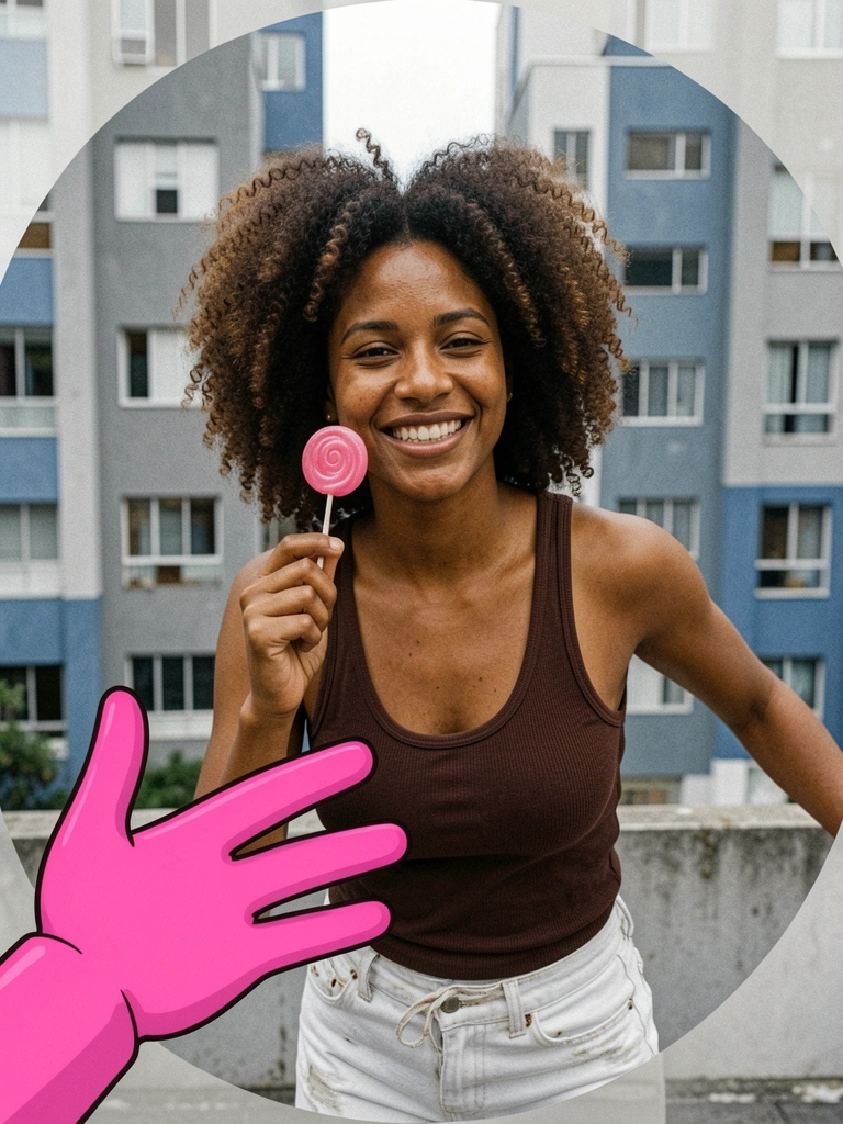 Perfil do Instagram com círculo de recorte e dimensões 1080x1080 pixels