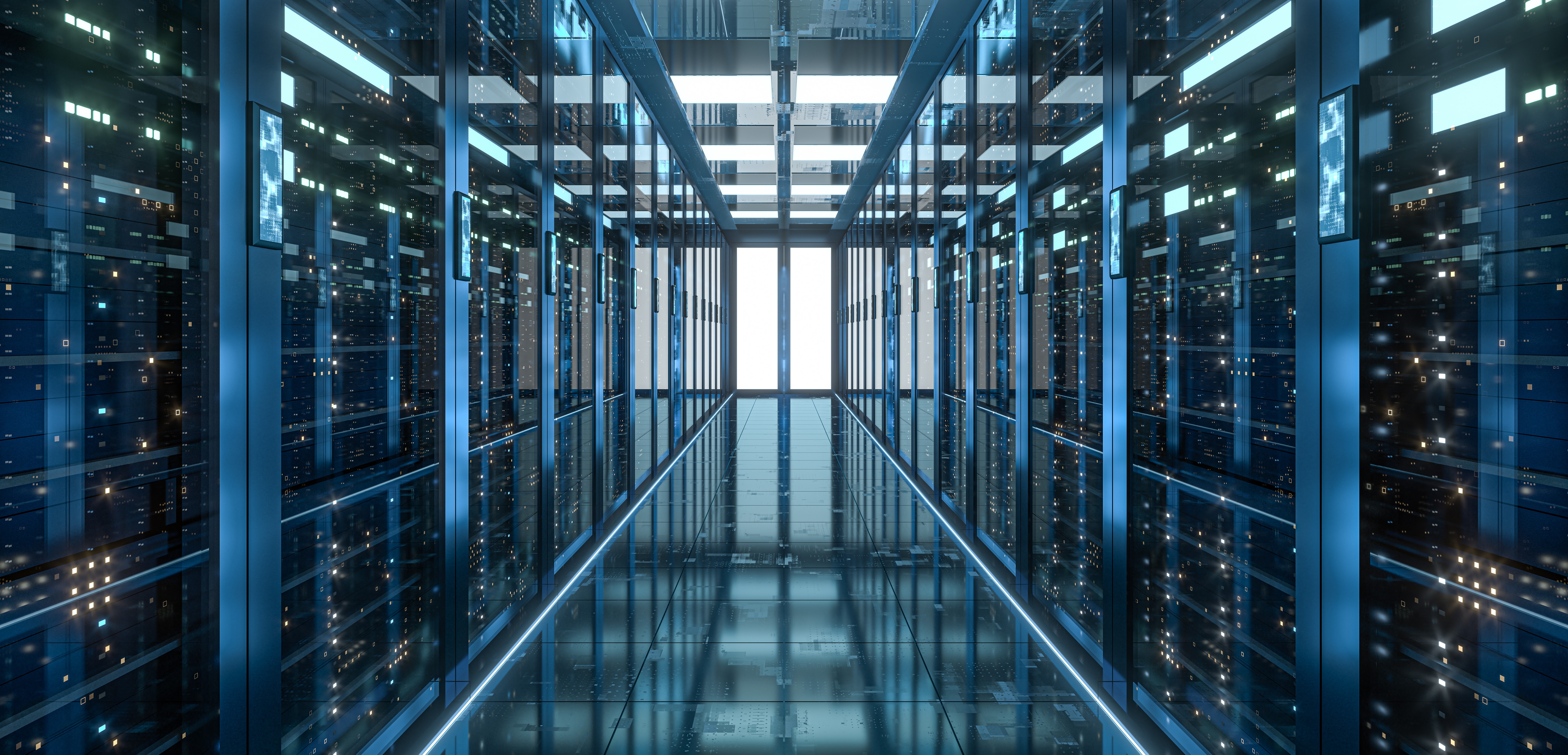 organização de racks de servidores fotos