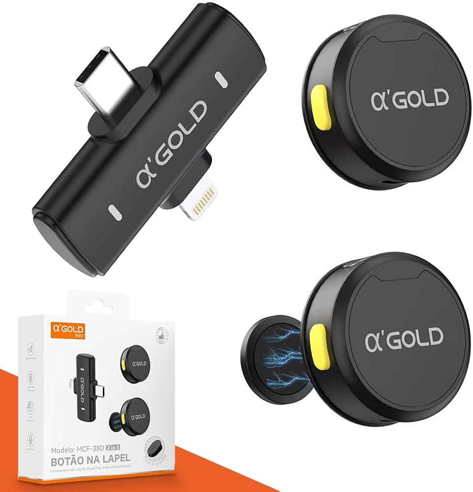 microfone de lapela sem fio para celular