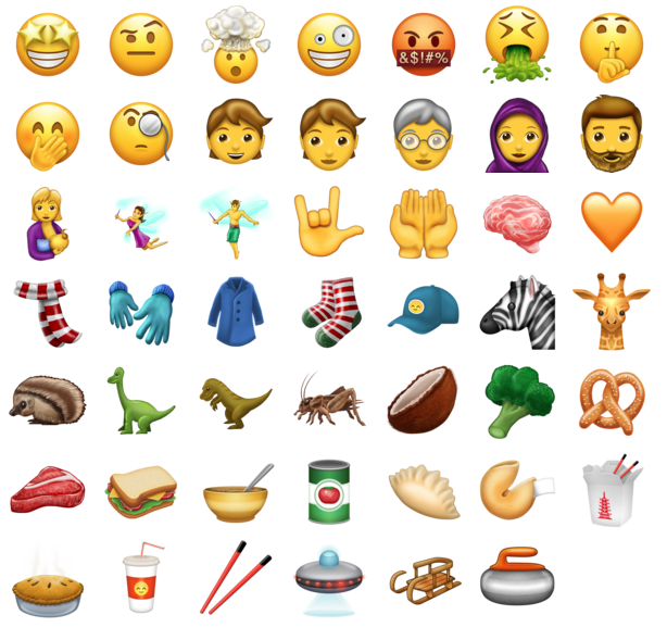lista de emojis Apple 2026