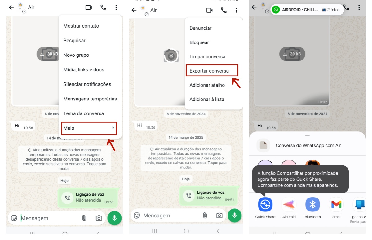 transferir histórico whatsapp