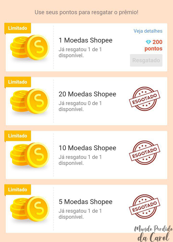 como usar moedas shopee no carrinho