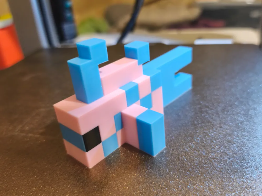 balde com peixe tropical minecraft