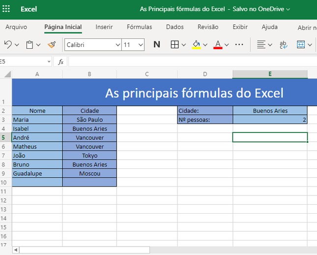 excel avançado fórmulas