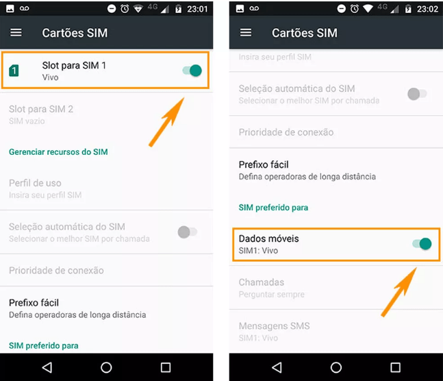 economia em ligações vivo