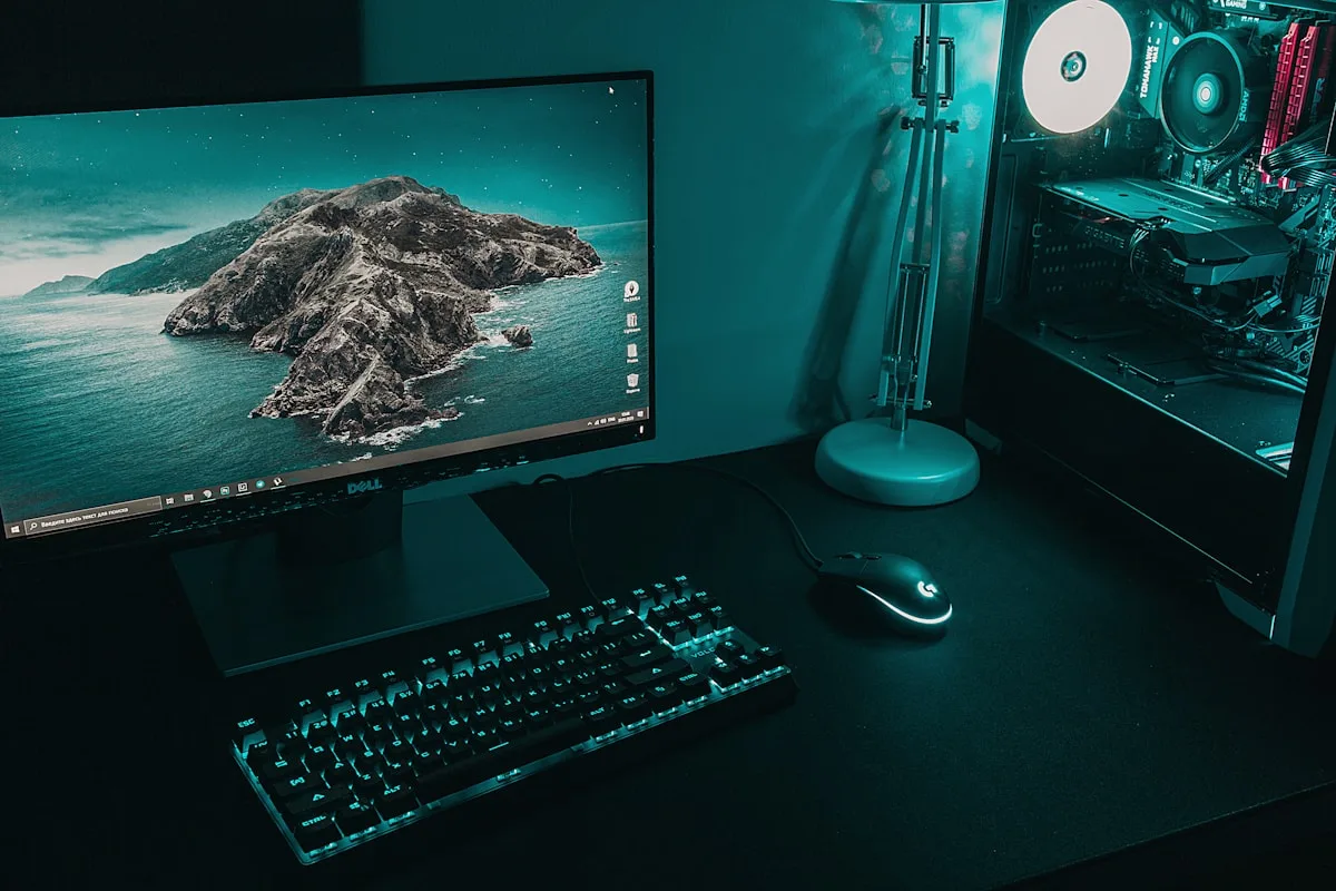 como montar setup com notebook
