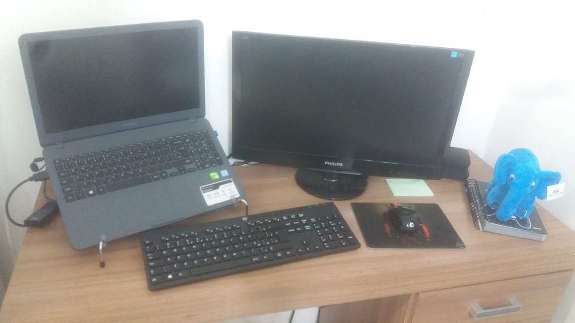 como montar setup com notebook