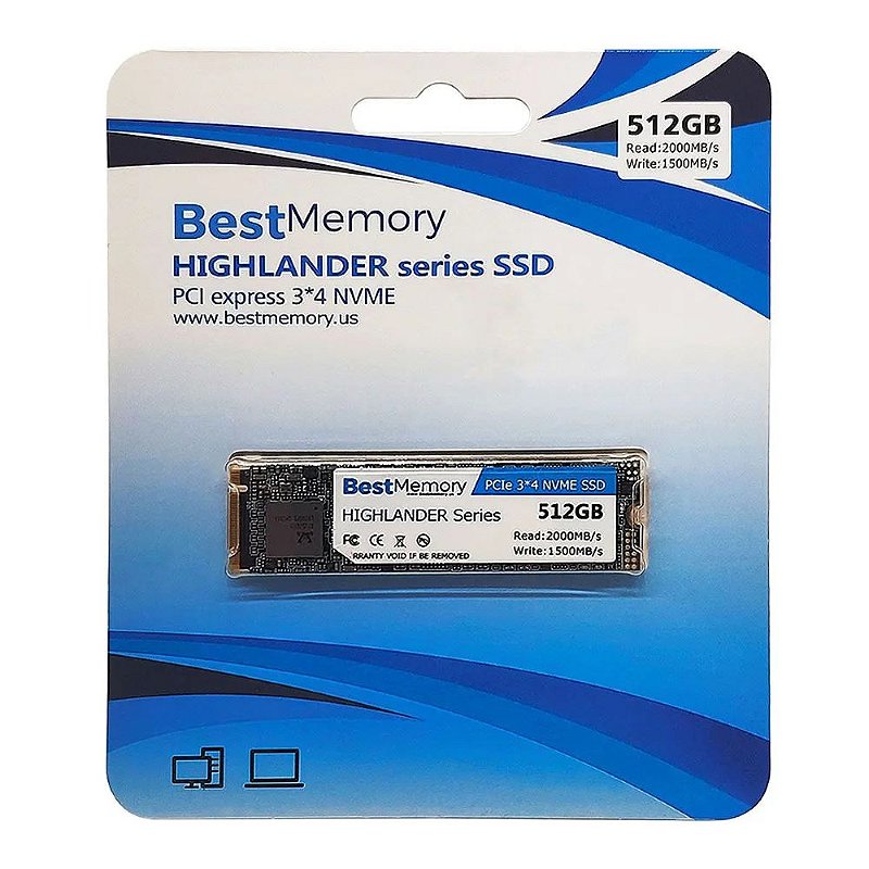 SSD NVMe 512GB PCIe 3.0