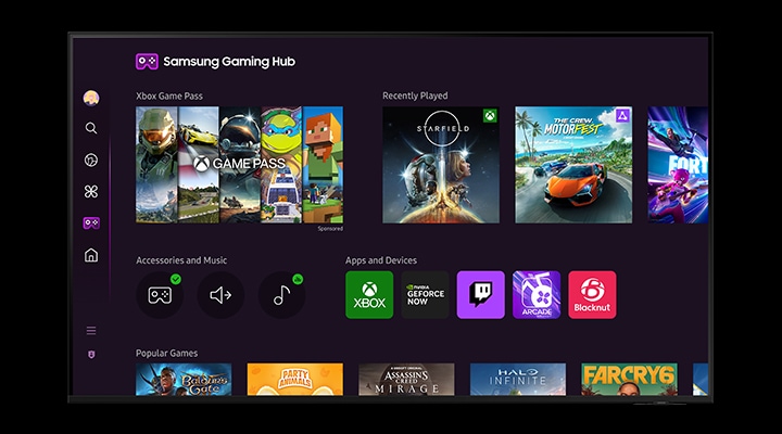 TV Samsung sem console